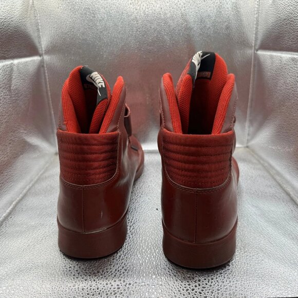 Size 11.5 Nike Flystepper 2K3 Team Red Leather Basketball Sneakers 644576-667 - Picture 5 of 10